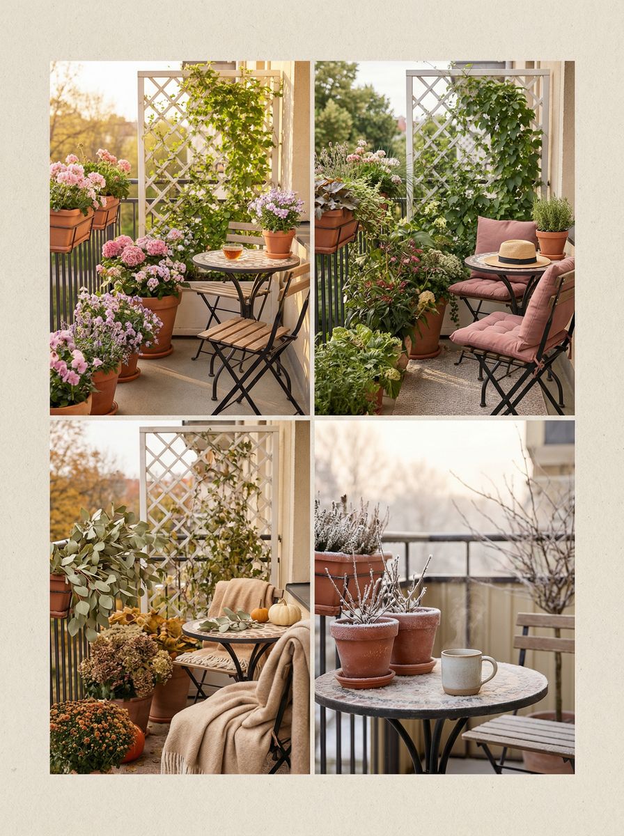 糖心Vlog 阳台花园四季更迭视频记录